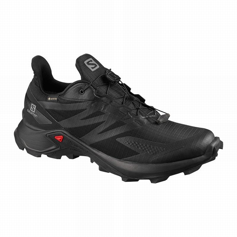 Chaussures De Trail Running Salomon Homme Noir - Salomon SUPERCROSS BLAST GTX - France (9356-TFIJK)